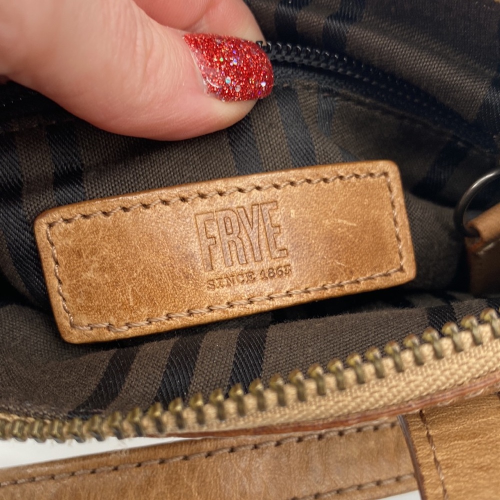 Frye Melissa Mini Shopper Cognac Small Crossbody Purse - Picture 10 of 14